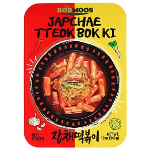 Tteokbokki Japchae spicy riskaker & nudler Bobmoos 340g /20