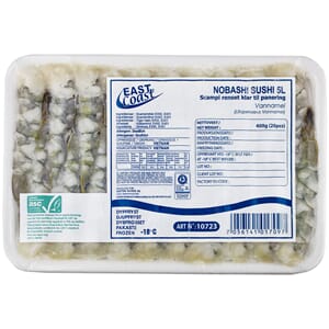 Nobashi Scampi ,Vannamei, 5L 380g, 20 pcs / 20