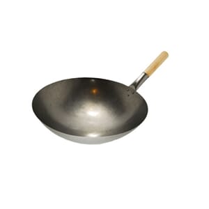 Wok 14'', 36 cm jern, med håndtak