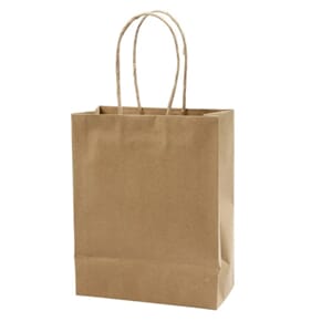 Papir brun twisted handle 120gr --35x17x24cm 200 stk