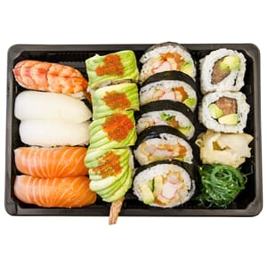 Sushibox PT-2.0 16-20 biter, 300 stk m/lokk