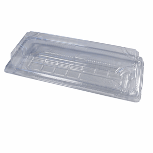 Sushibox PT-0.6 makiboks Clear, 500 stk m/lokk