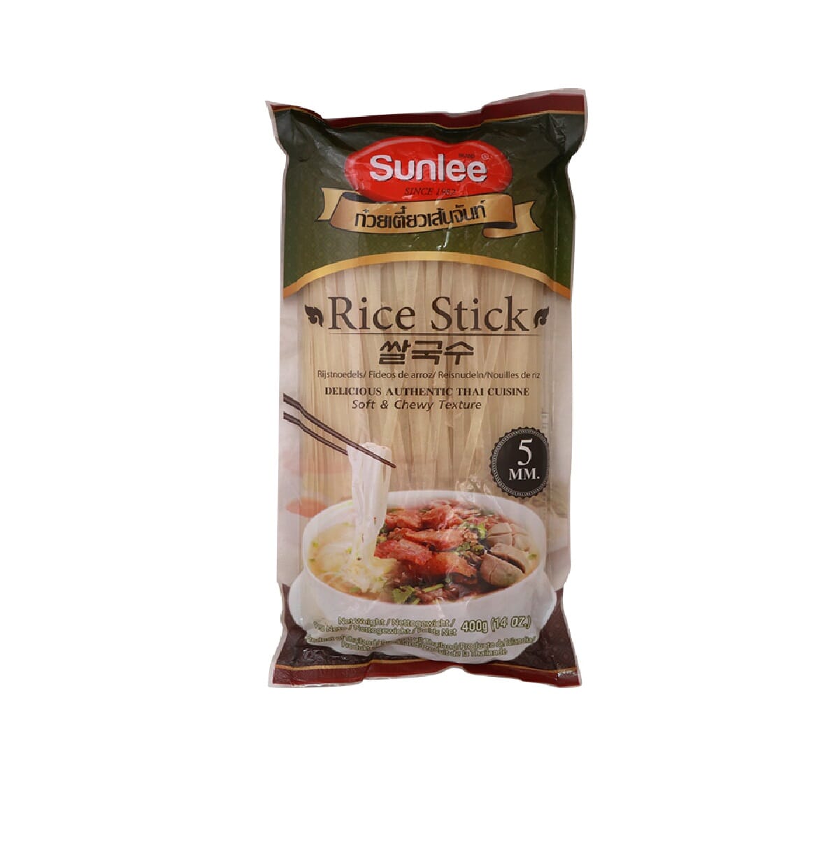 Rice Stick, Straight 5 mm, Sunlee, 30 x 400 g - Mandarinen Oslo