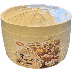 BB Bamboo steamer sett, Hokkien 10", 2 base + 1 lid