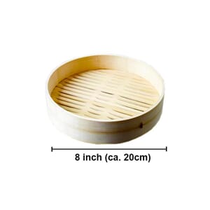 BB Bamboo steamer 8" 20 cm lokk nr.9880 /40