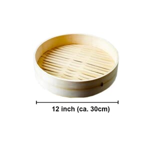 BB Bamboo steamer, 12" 30 cm lokk nr. 9882 /50