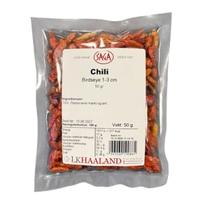 Chili Birdseye, 1-3 cm, 50 g / 15